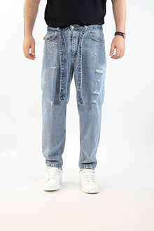 Jeans japan strappi con cintura casanova BLACKSUNDAY
