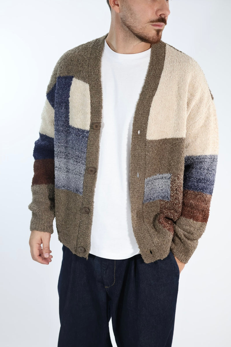 Cardigan M63 intarsio relaxed fit  OVERD