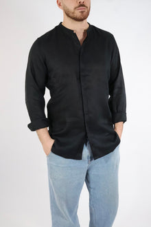 Camicia lino collo coreana 250 BERNA