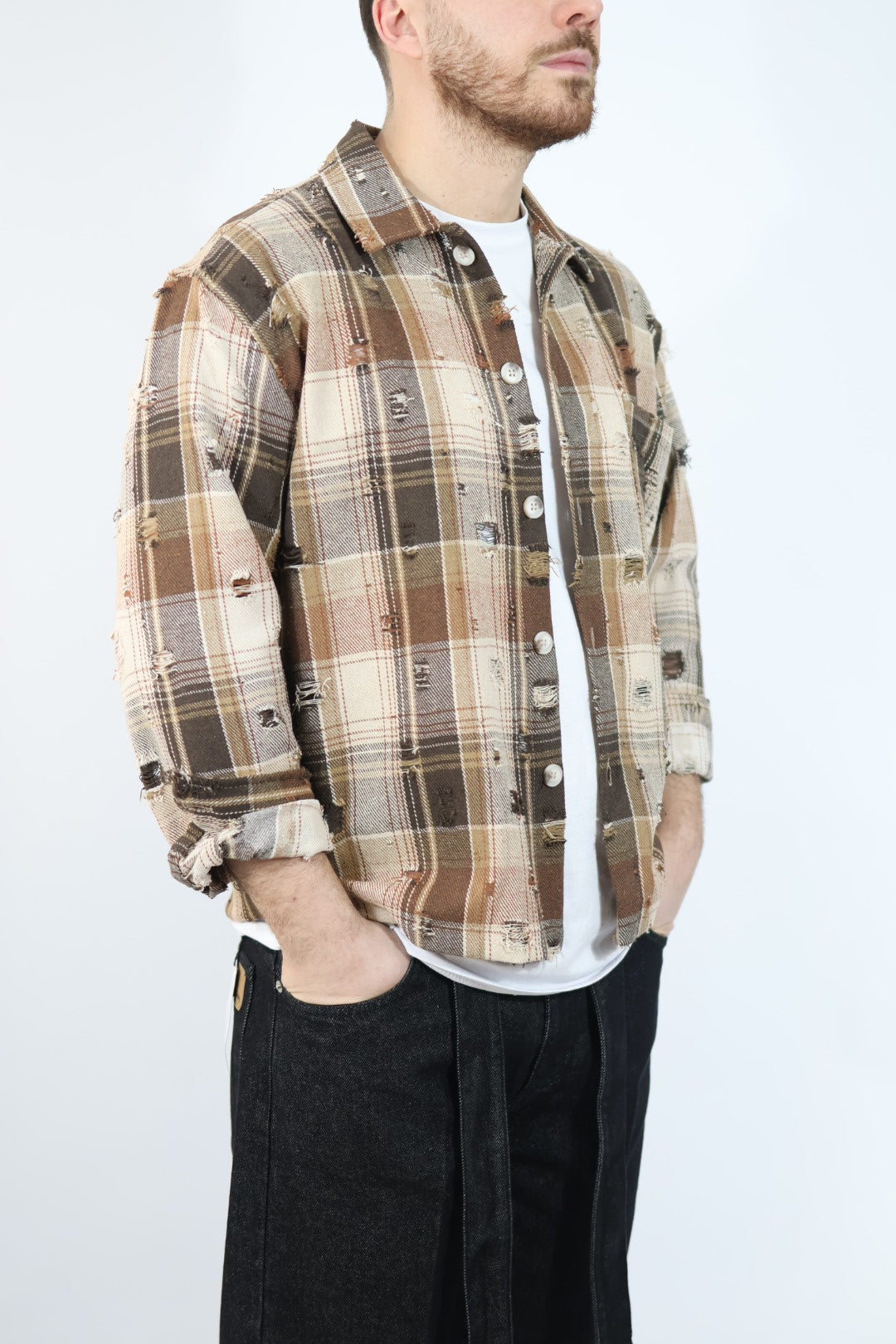 Overshirt cropped indian BLACKSUNDAY