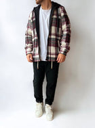 Giacca check imbottita BL11