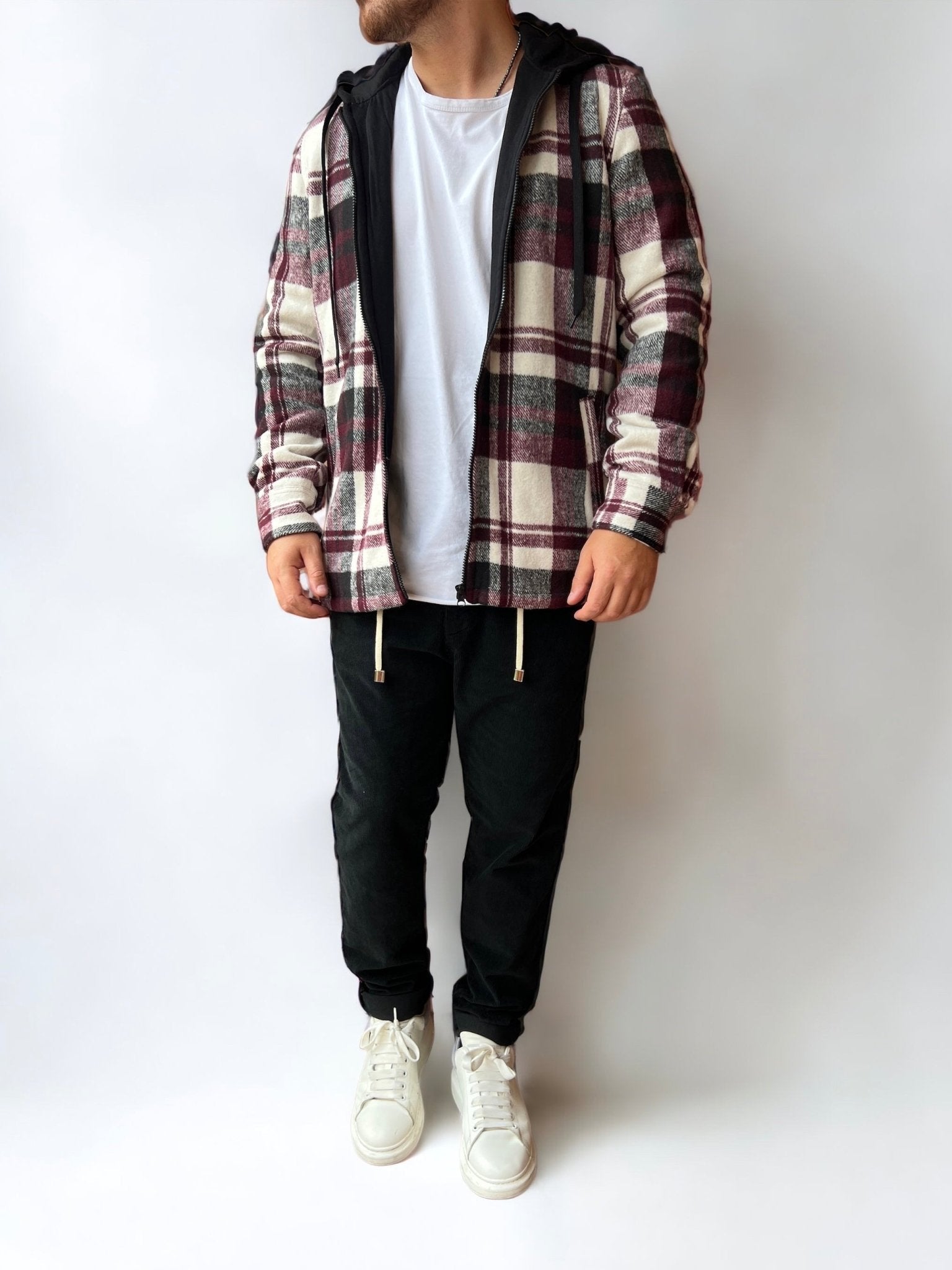 Giacca check imbottita BL11
