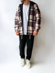 Giacca check imbottita BL11