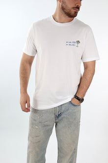 T shirt scritta ricamo 6032 J.W