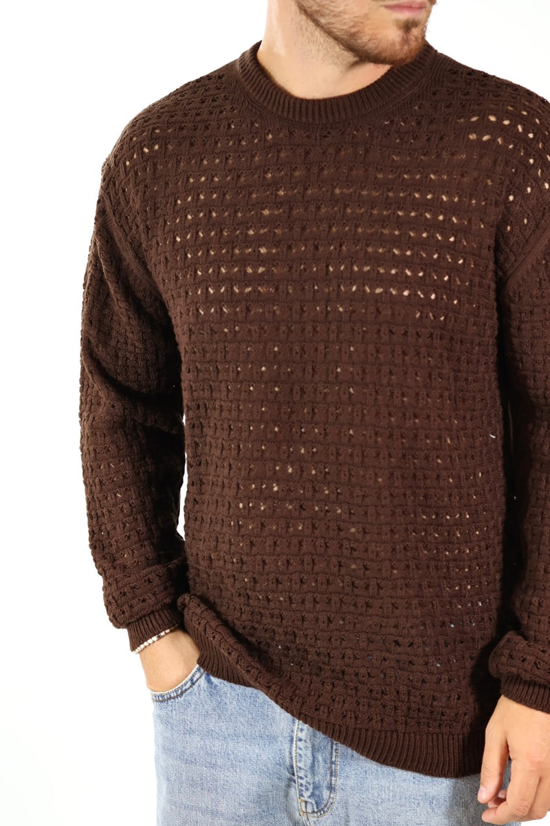 Maglione girocollo rete 015 BERNA