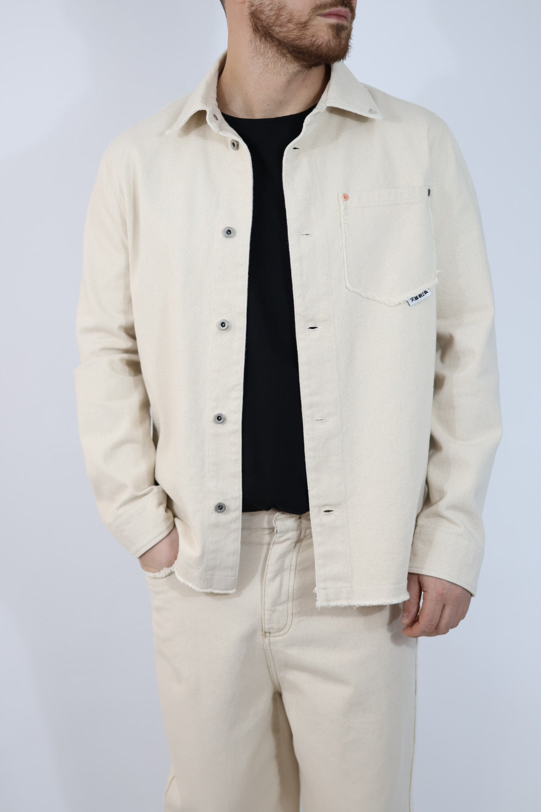 Overshirt taglio vivo 400 BERNA