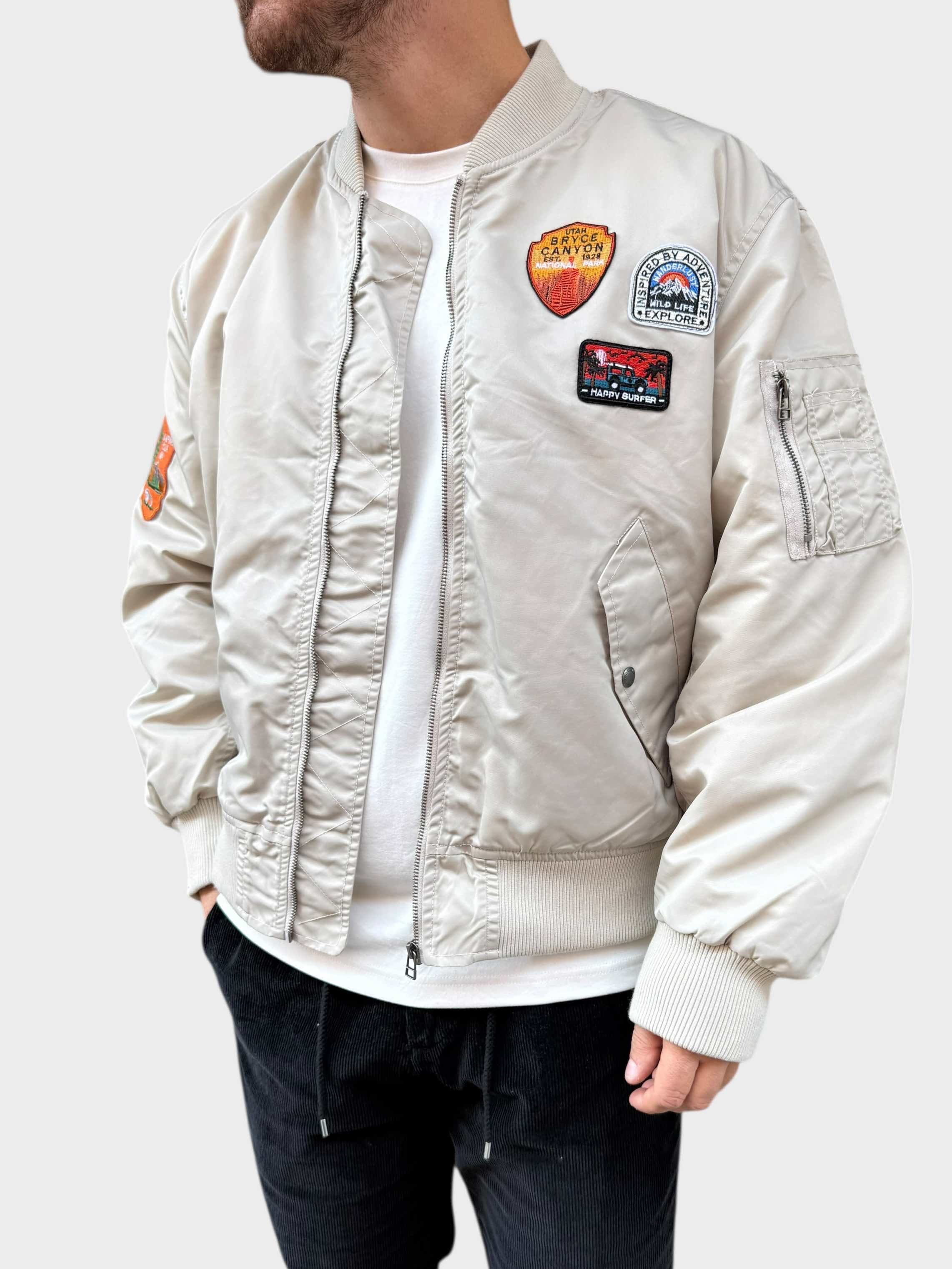 Giubbotto bomber senza cappuccio patch 298 BERNA