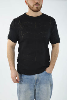 T-shirt in maglia m/m strutturata M43 OVER-D