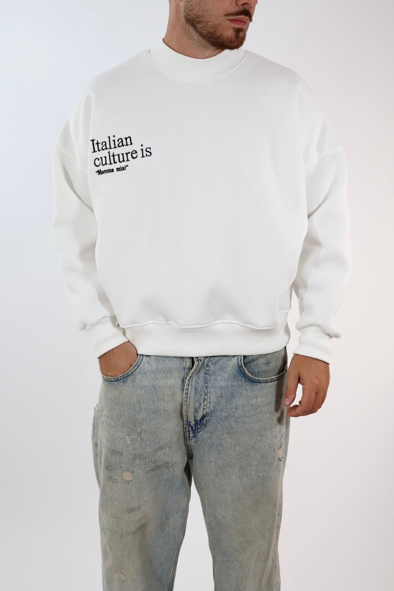 Felpa cropped italian culture 122 BERNA