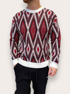 Maglione girocollo jacquard fin.7 BERNA