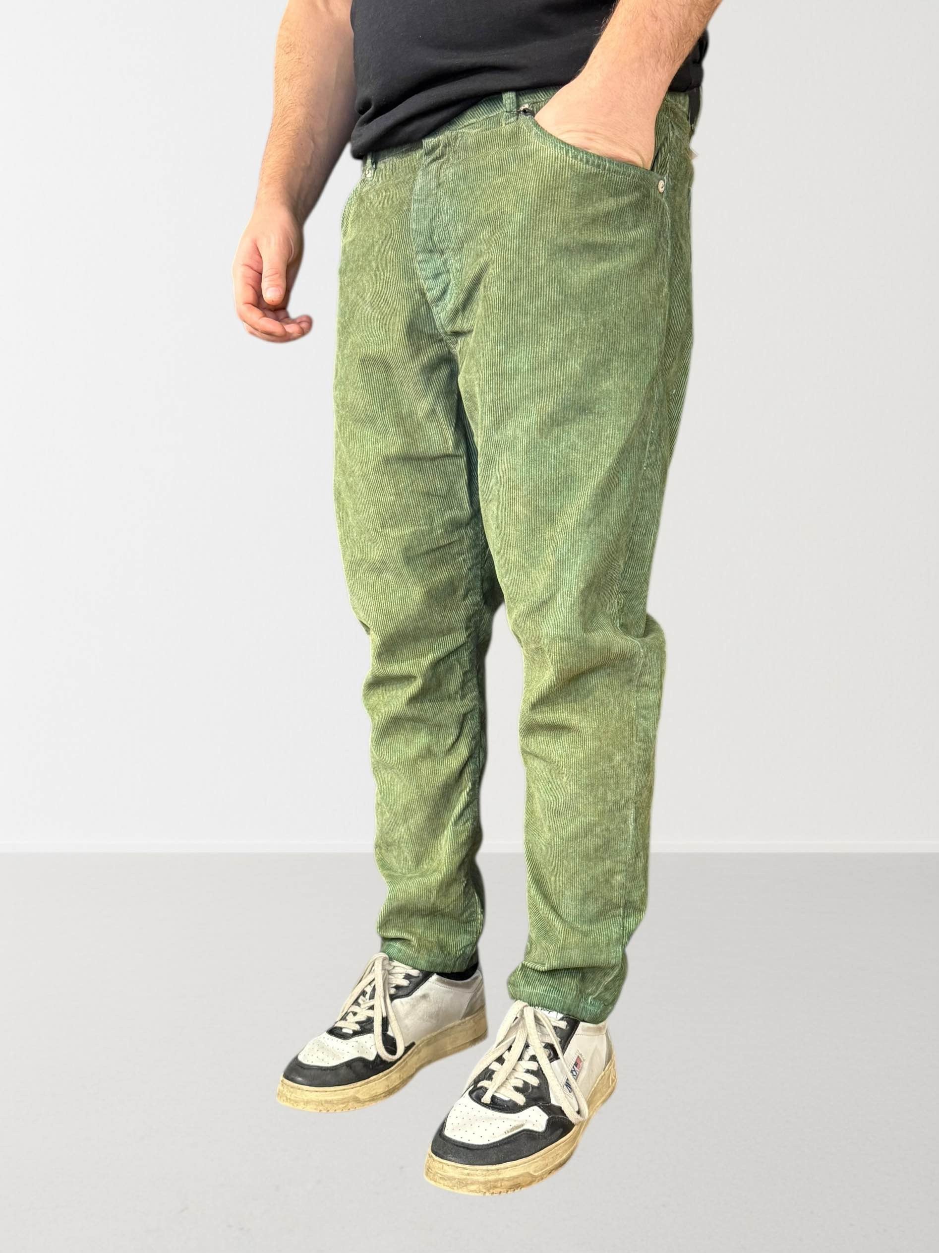 Pantalone velluto cropped maracana  073 BERNA