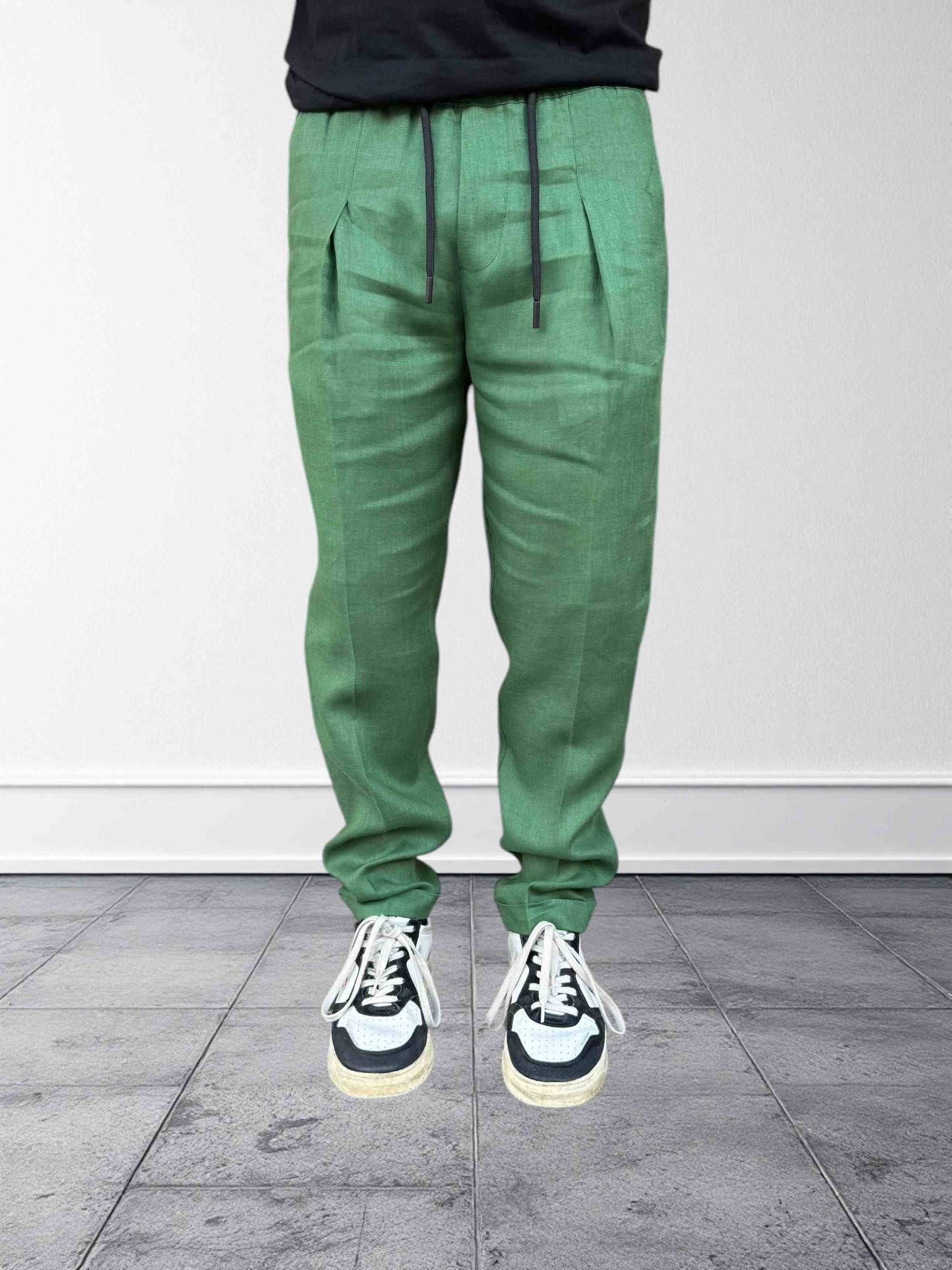 Pantalaccio pince lino slim fit OVERD