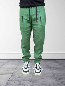 Pantalaccio pince lino slim fit OVERD