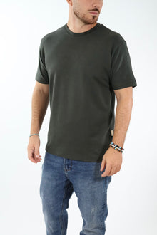 T-shirt basica viscosa verde   505L GIANNI LUPO
