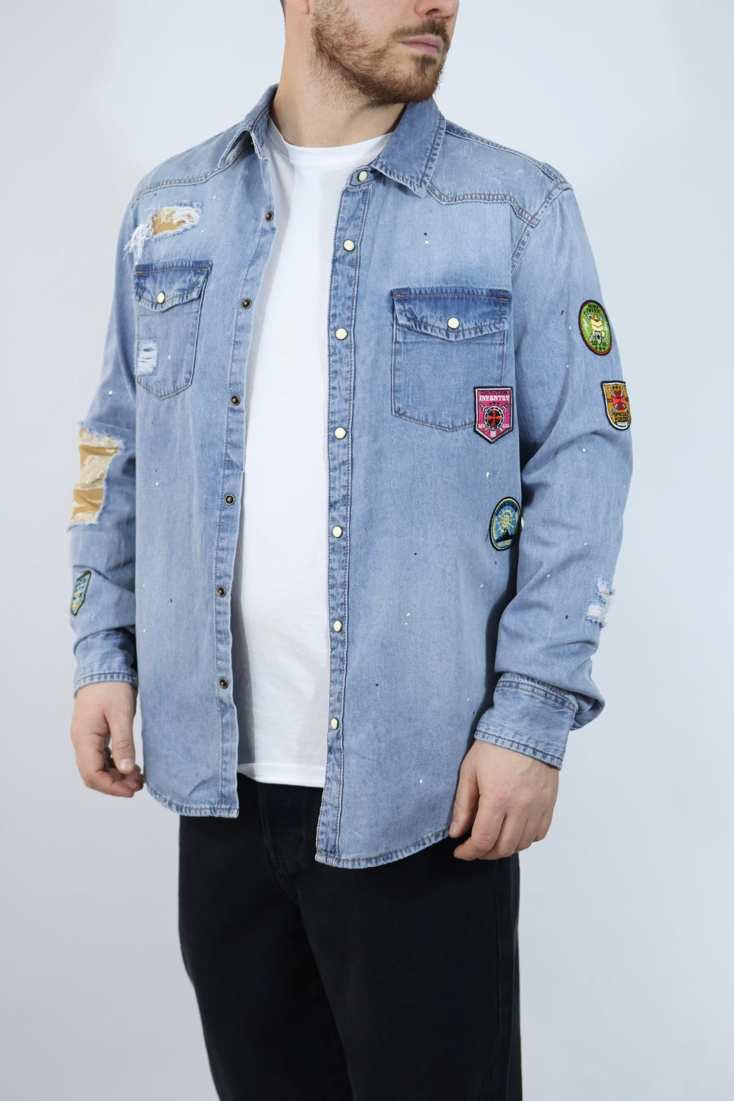 Camicia denim 519Q GIANNI LUPO