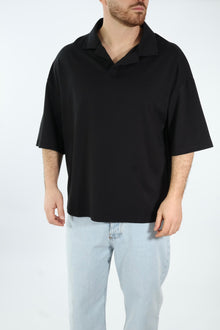 Polo viscosa no bottoni 001 BL11