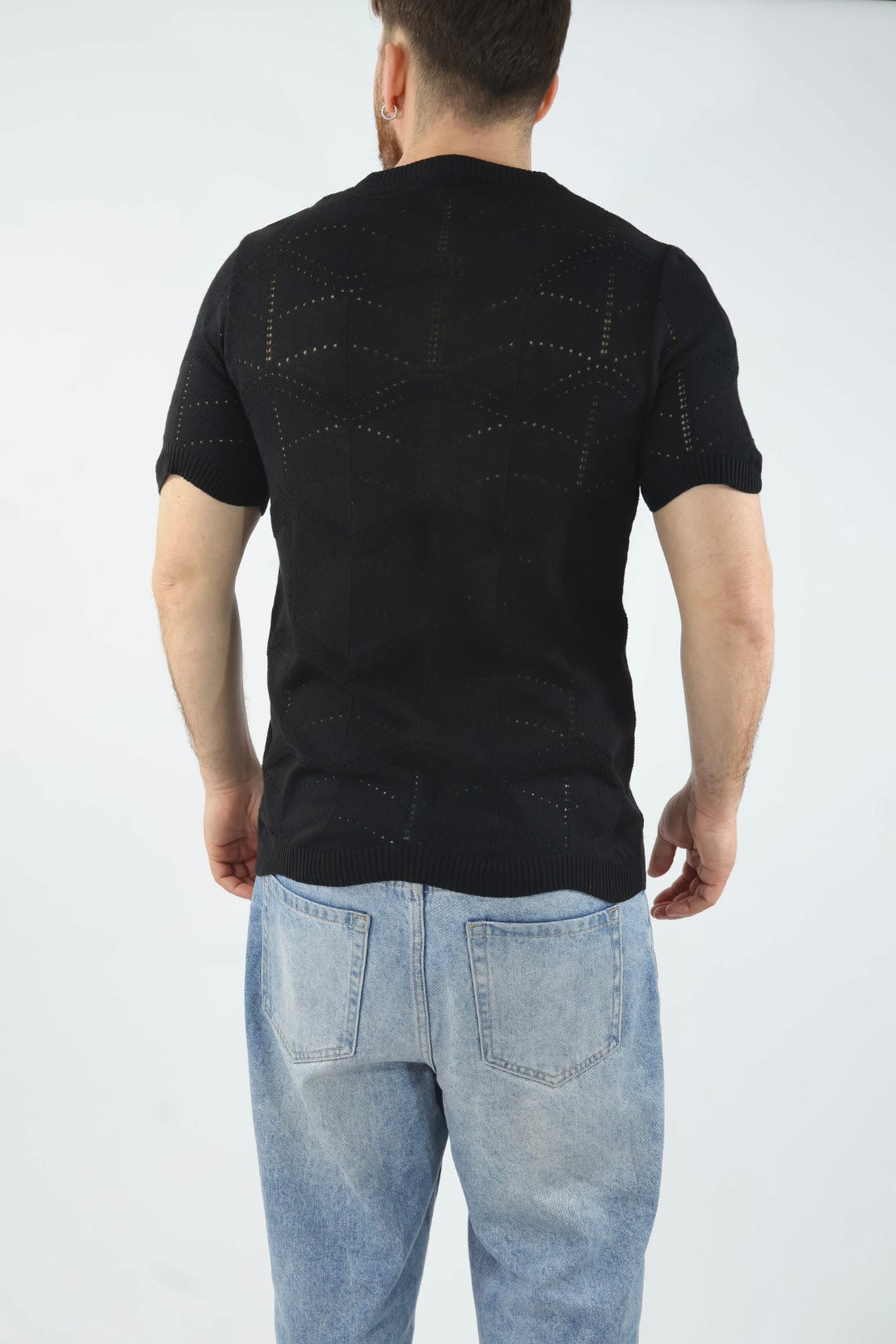 T-shirt in maglia m/m strutturata M43 OVER-D