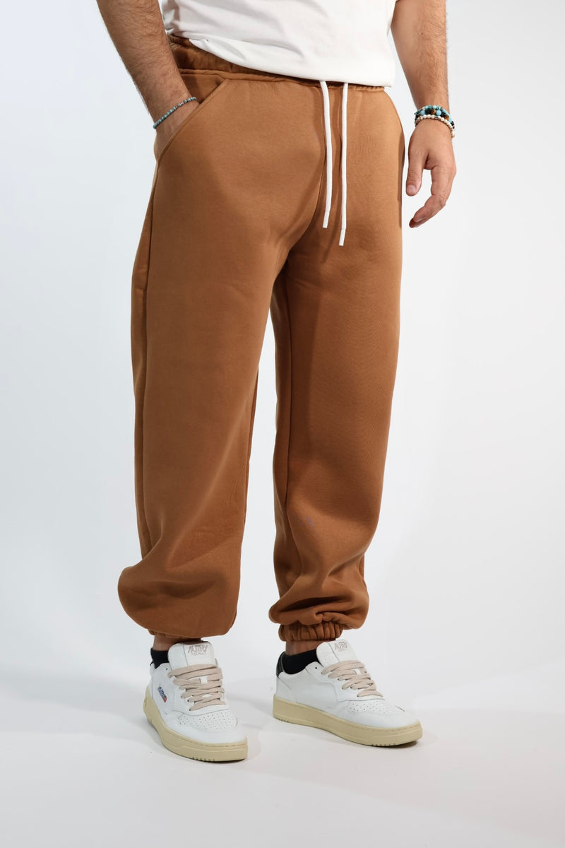 Pantalone 074-37 jogger cammello  BERNA