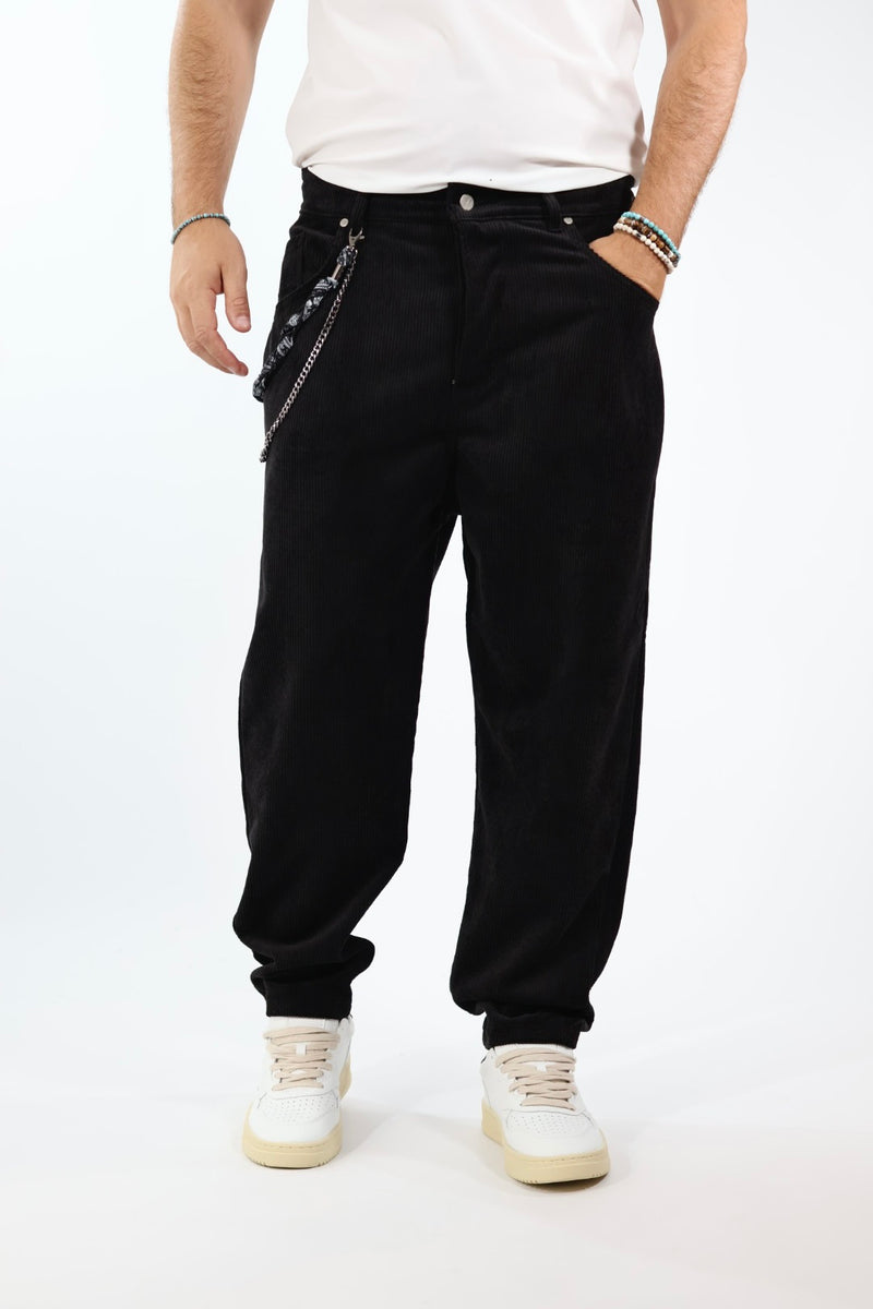 Pantalone velluto tapered fit P83 OVERD