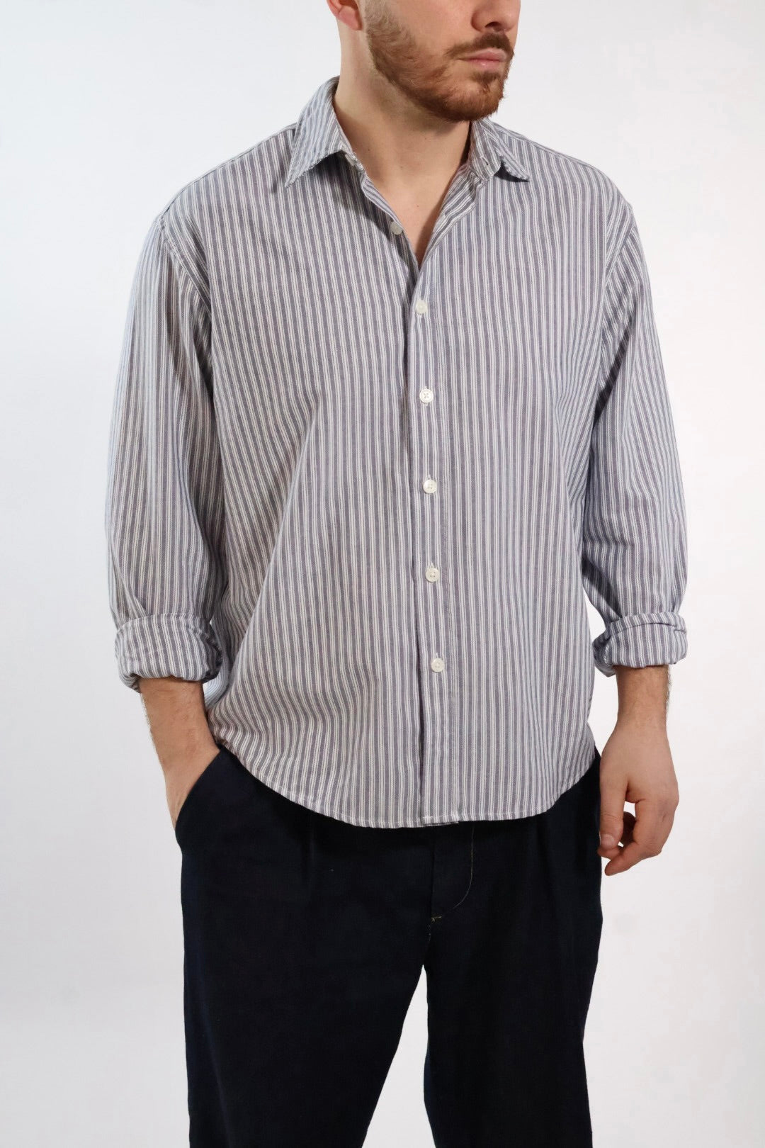 Camicia righe Oxford 696 ONLY E SONS