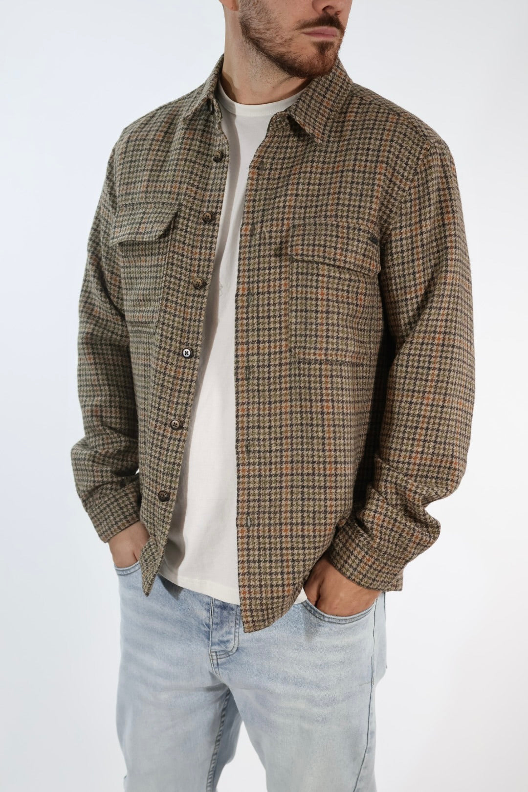 Overshirt 609PA lana GIANNI LUPO