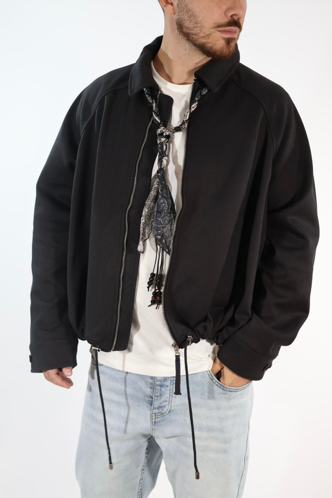 Giacca 391 cropped panno   BERNA