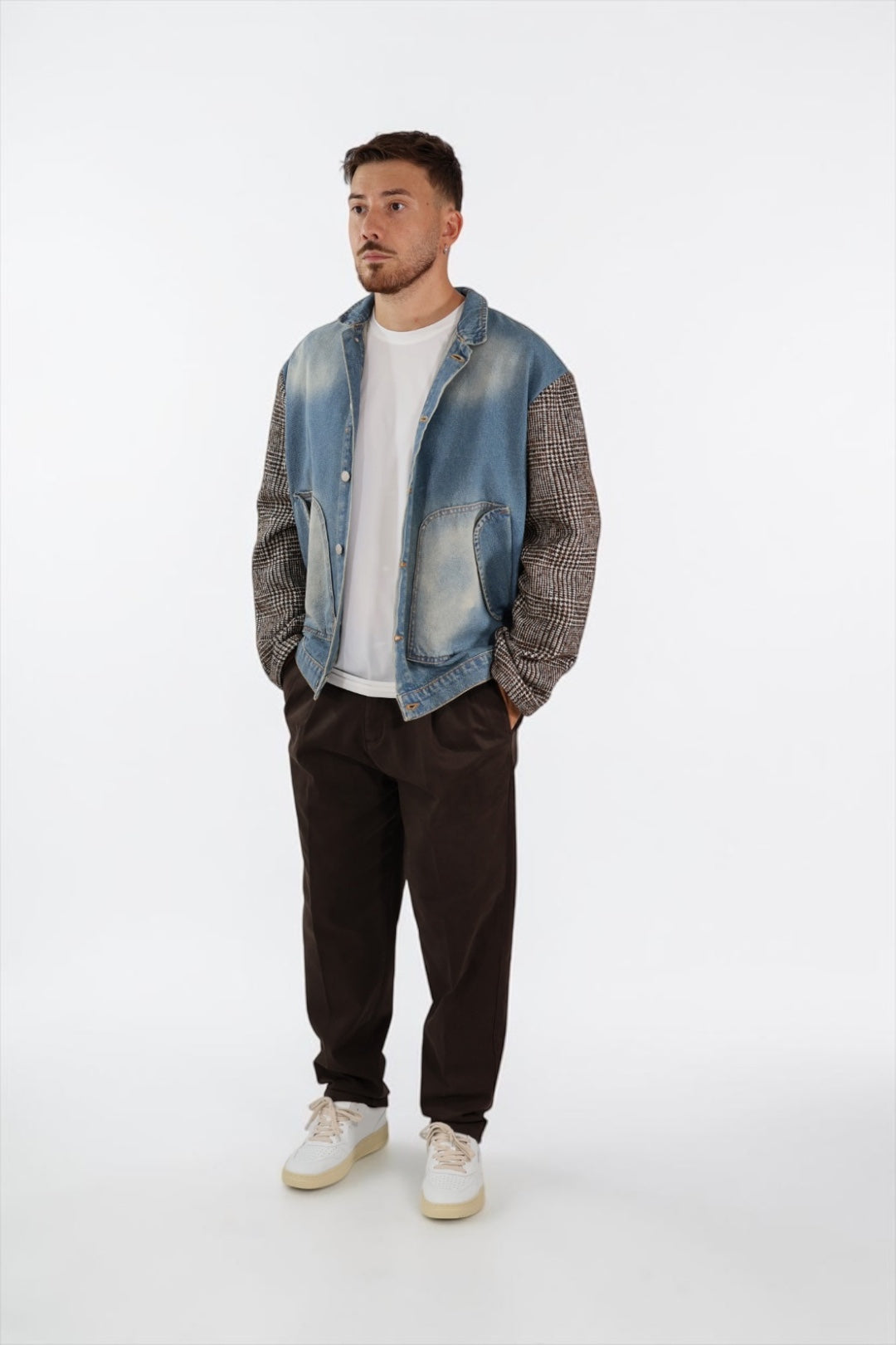 Giubbotto denim combinato J84