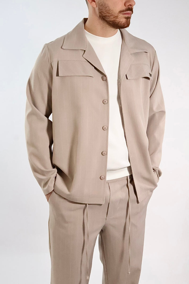 Giacca gessato leggero pins JL61