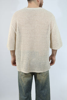 T shirt in maglia traforata I’M BRIAN