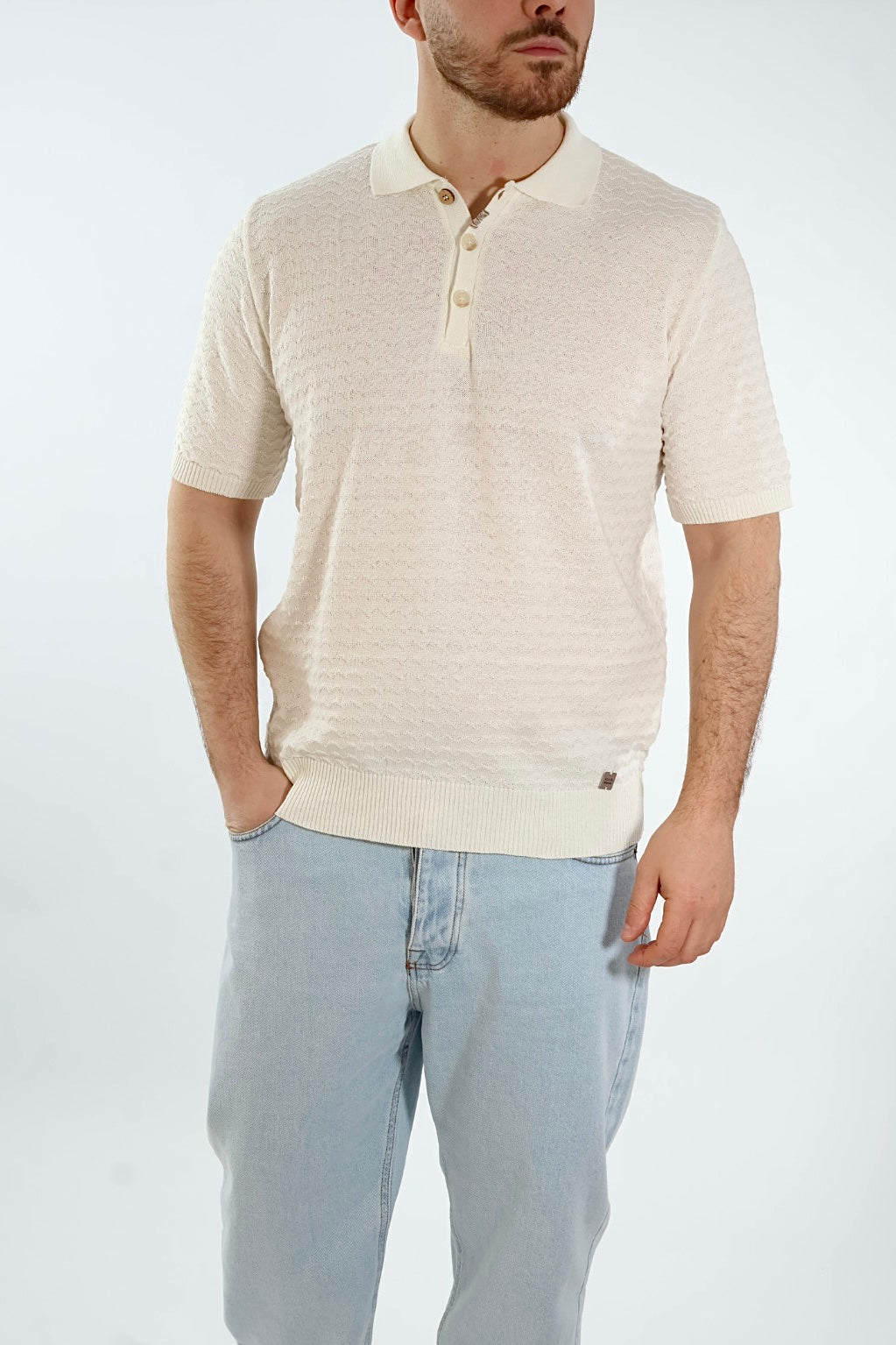 Polo in maglia links puntacci 128 BL11