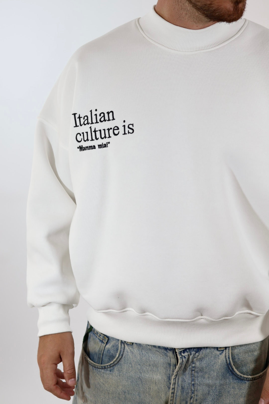 Felpa cropped italian culture 122 BERNA