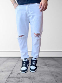 Jeans carrot strappi BERNA