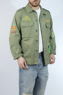 Overshirt ricami aztechi 282 BERNA