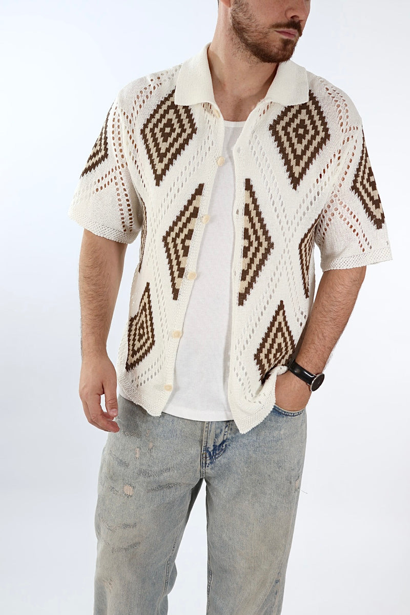 Polo in maglia lavorata 1001/NT J.W