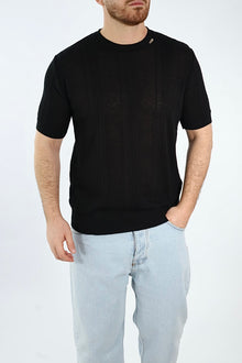 T shirt maglia lavorata  001 BL11