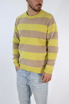 Maglione 635 ciniglia girocollo righe  GIANNI LUPO