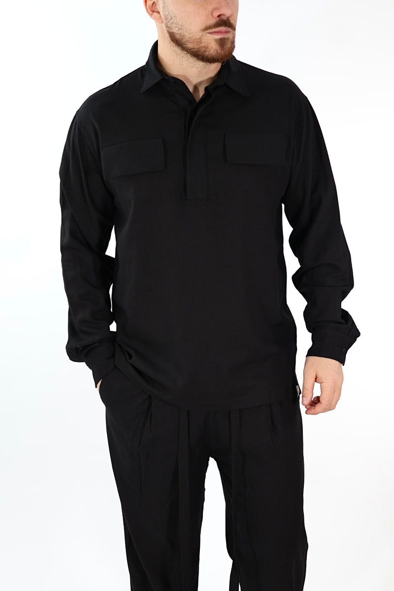 Giacca/camicia viscosa/lino  CL18 WHY NOT BRAN