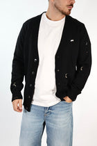 Cardigan 616 strappi misto lana GIANNI LUPO