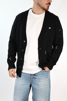 Cardigan 616 strappi misto lana GIANNI LUPO