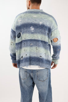 Maglione lana cropped buchi 273 BERNA