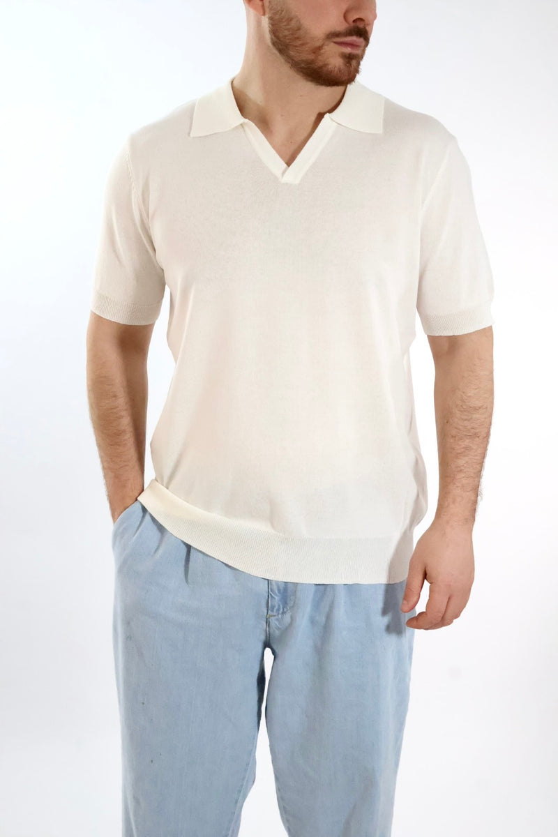 Polo in maglia lino/viscosa 338  LANDEK