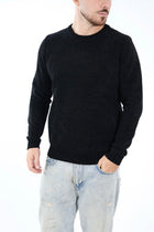 Maglione 363 girocollo ciniglia nero LANDEK