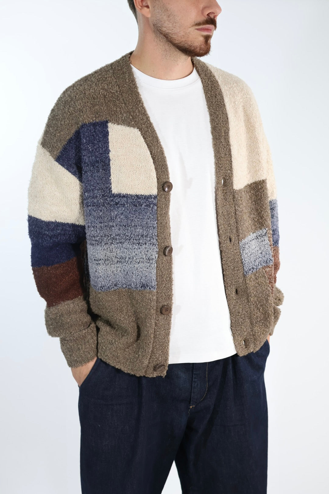 Cardigan M63 intarsio relaxed fit  OVERD