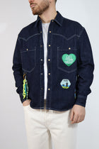 Giacca denim patch boxy 228 BERNA