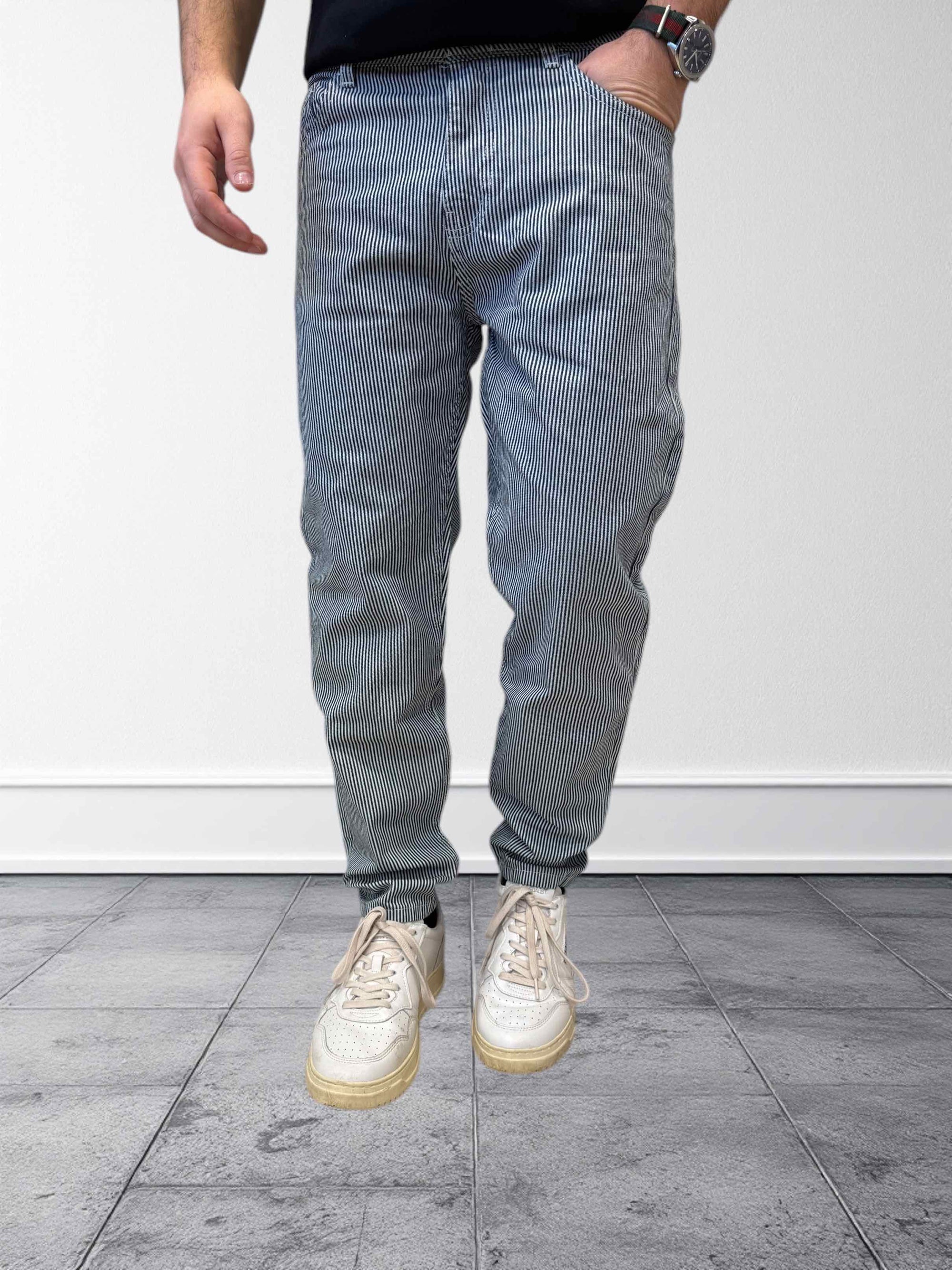 Pantalone Yellowstone cropped righe PONT