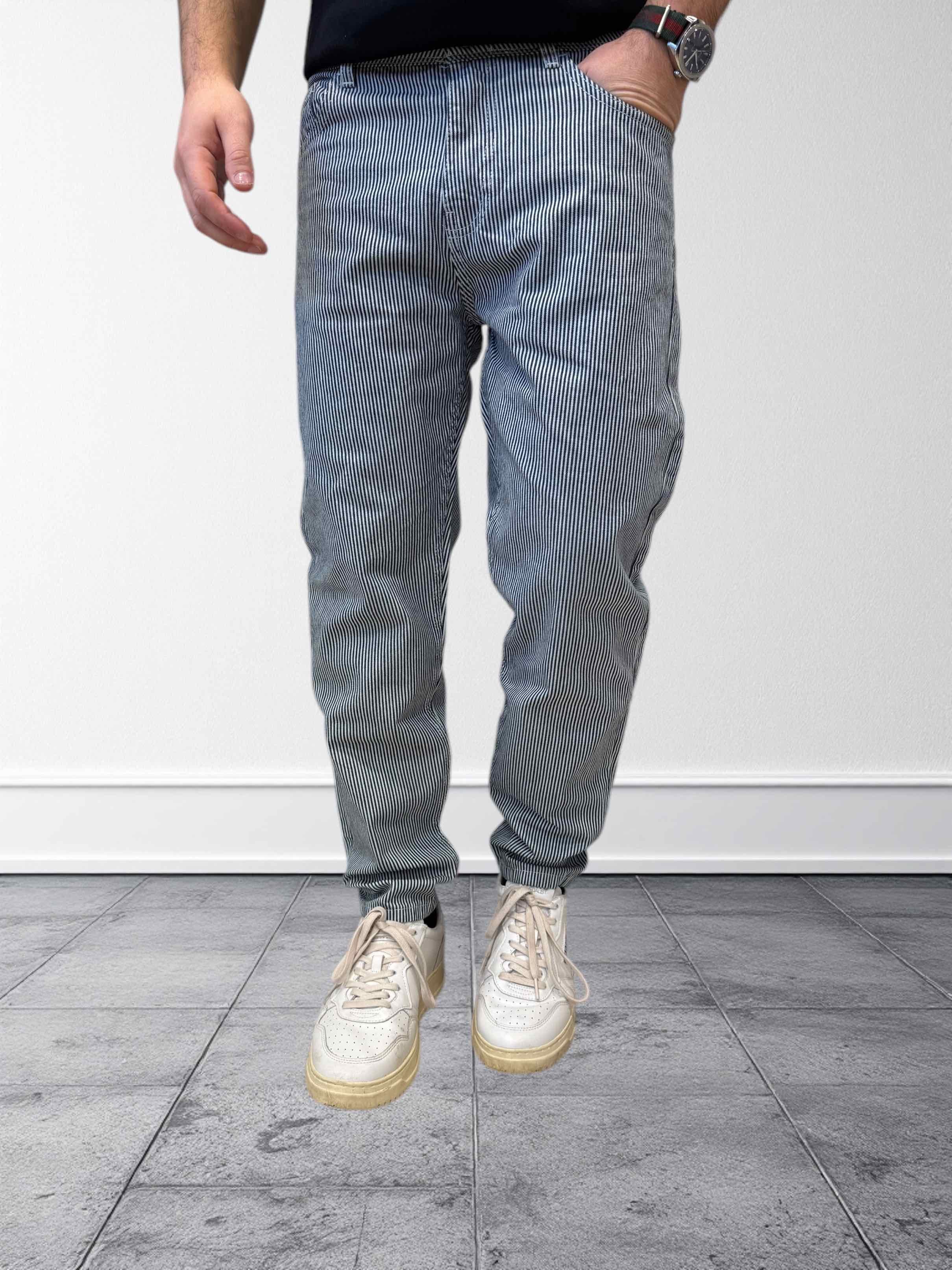 Pantalone Yellowstone cropped righe PONT