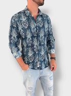 Camicia cotone ananas BERNA
