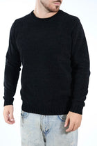 Maglione 363 girocollo ciniglia nero LANDEK