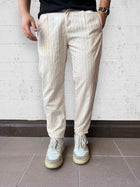 Pantalone righe lavorato BERNA