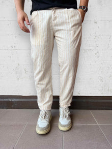 Pantalone righe lavorato BERNA